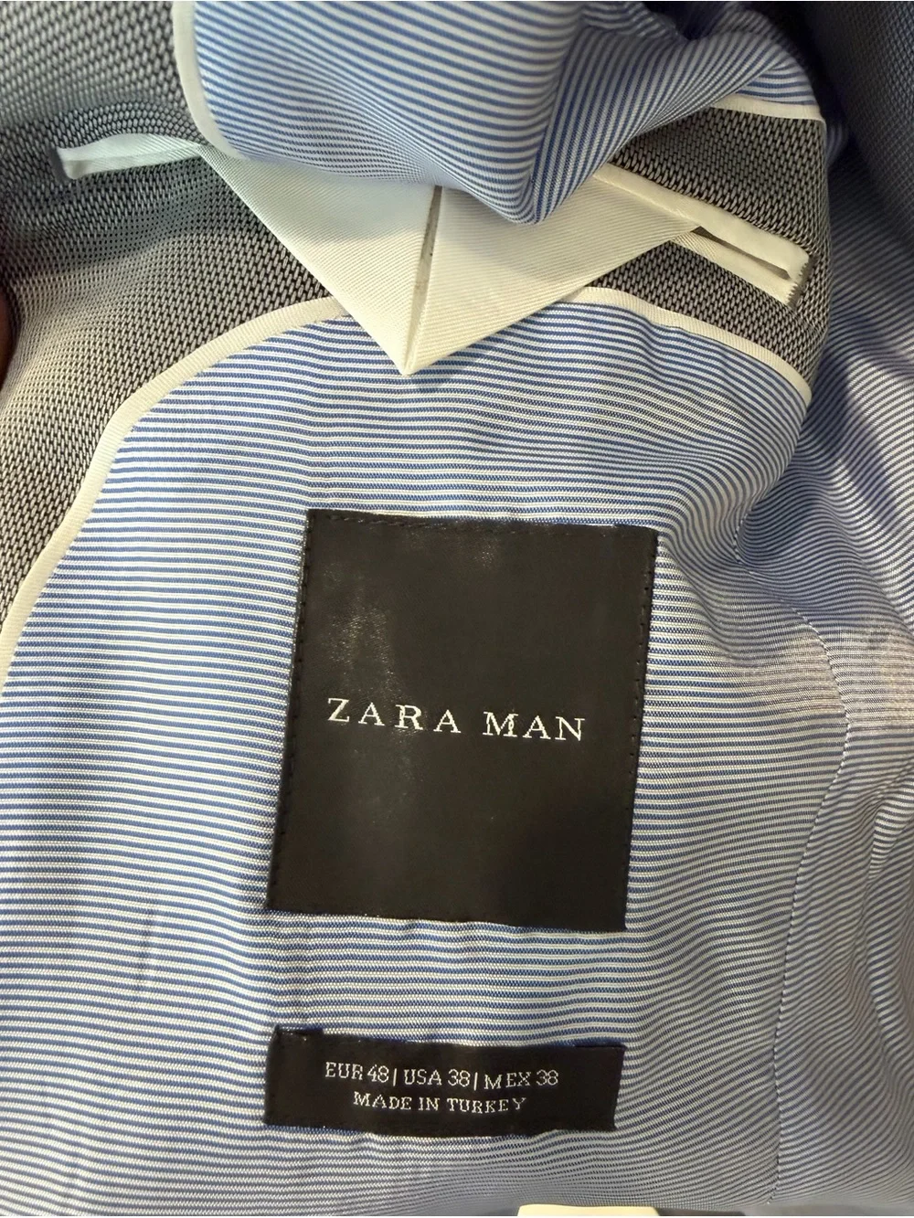 Zara Light Gray Slim Fit Two-Piece Suit